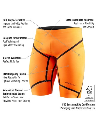 Pantalon Néoprène Buddyswim  5/3mm / Flottabilité et Hydrodynamisme