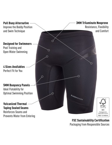 Buddyswim Neopreen Jammer Zwart